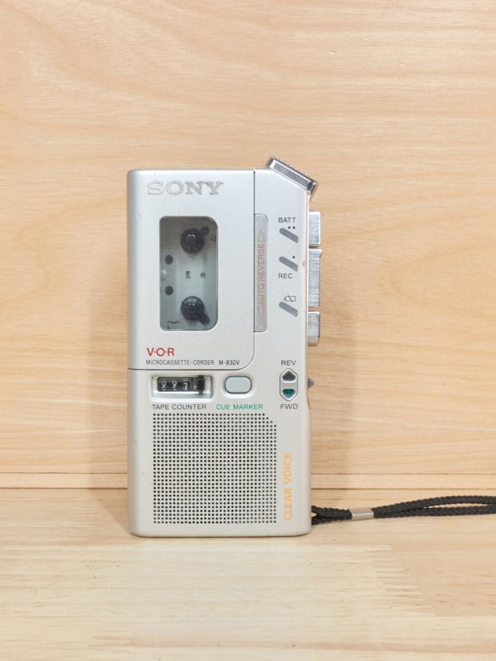 Sony M-830V Microcassette Voice Recorder VOR Auto Reverse Tested Working - Picture 2 of 8